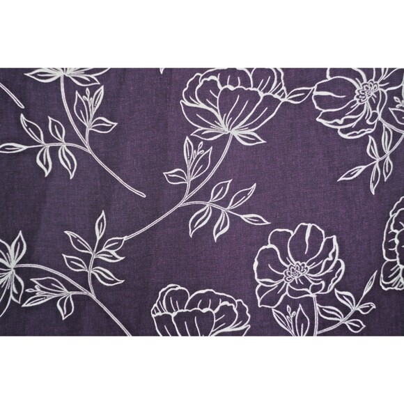 Calvin Klein Sz XL Burgundy Ruffled Floral Long Sleeve Surplice Neckline Blouse - Picture 6 of 11